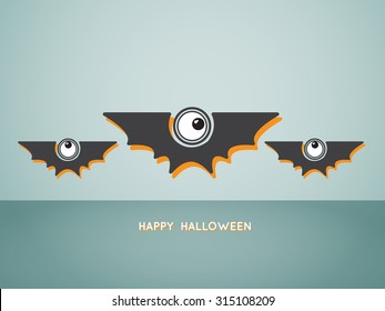Halloween concept background with funny bats