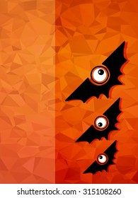 Halloween concept background with funny bats