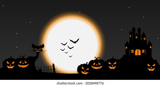 fondo conceptual de halloween. diseño plano. Pasos 10