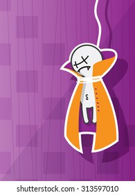 Halloween concept with funny vampire