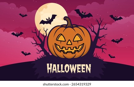 Concepto de Halloween con diseño de iconos, Ilustración vectorial 10 eps gráfico.