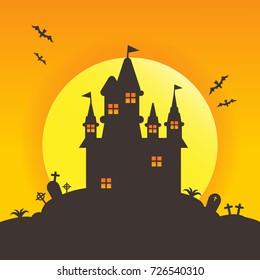 Halloween concept , illustration.