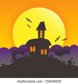 Halloween concept , illustration.