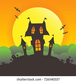 Halloween concept , illustration.