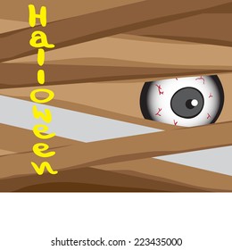 Halloween concept from zombie, cartoon vector