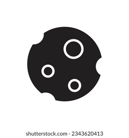 Halloween Cookie Filled Icon Vector Illustration