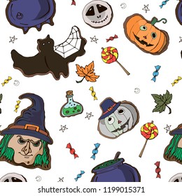 Halloween cookie pattern. 
