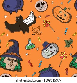 Halloween cookie pattern. 