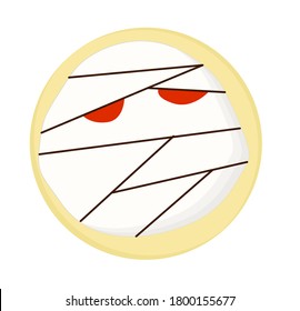 Halloween Cookies, Recipes FOR HALLOWEEN. DESSERTS. Isolated element. Vector illustration.