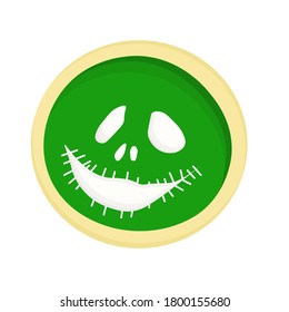 Halloween Cookies, Recipes FOR HALLOWEEN. DESSERTS. Isolated element. Vector illustration.