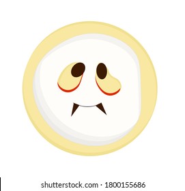 Halloween Cookies, Recipes FOR HALLOWEEN. DESSERTS. Isolated element. Vector illustration.