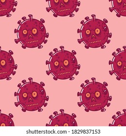 Halloween Corona Covid19 Virus Monster