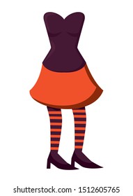 halloween costume accessory isolated icon vector illustration design