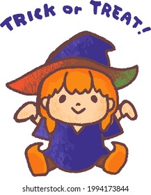 Halloween costume kids vector illustration, 