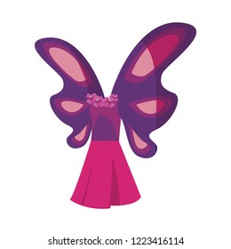 halloween costume on white background
