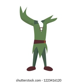 halloween costume on white background