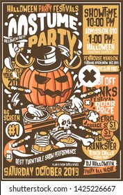 Halloween Costume Party Festivals Flyer