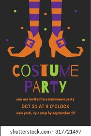 Halloween Costume Party Invitation Template