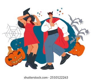 halloween, costume, party, monster, holiday, character, trick or treat, celebration, witch, happy, design, woman, pumpkin, young, scary, man, fun, carnival, girl, funny, clipart, graphic, festive, aut