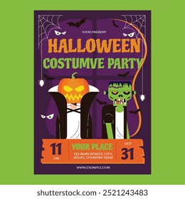 Halloween Costume Party Social Media Flyer