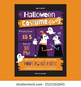 Halloween Costume Party Social Media Flyer