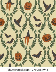 halloween cottage pattern pattern design for fabric,tile,carpet,seamless,print to wallpaper,flannel,scarf,cover book,box,illustration,decortion flower,vector,hawaii,boarder,ribbon,wristbard