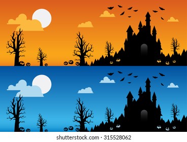 Halloween Cover Orange And Blue