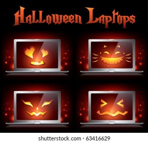 halloween creative laptops - pack 2