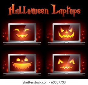 halloween creative vector monster icons