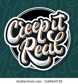 Halloween creepy card