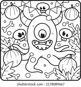 Halloween Creepy Pumpkin, Boo, Spooky, S[oder, Mashroom, Owl, Hut, Baum, Zoombie Farbseiten.