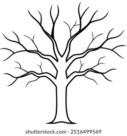 Halloween Creepy Tree: Spooky Vector, Color, and Silhouette Art.