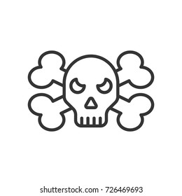 Halloween cross icon, illustration isolated vector sign symbol