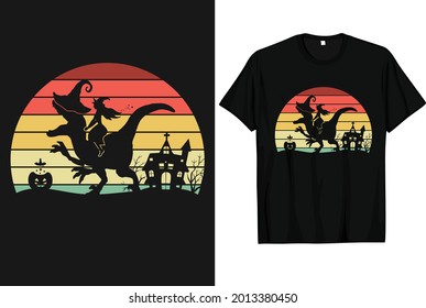 Halloween Custom Vintage T-shirt Design