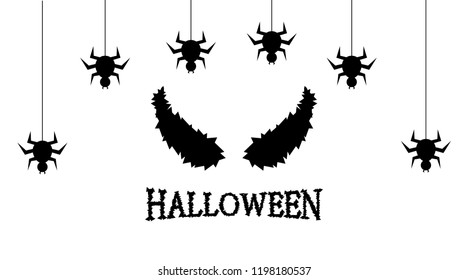 Halloween. Halloween cutaway. Demon art.