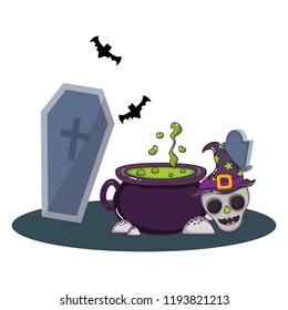 Halloween cute cartoons