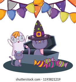 Halloween cute cartoons