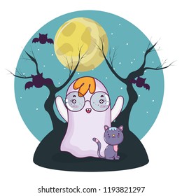 Halloween cute cartoons