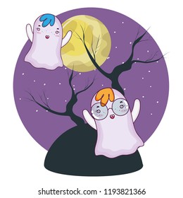 Halloween cute cartoons
