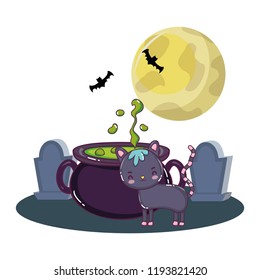 Halloween cute cartoons