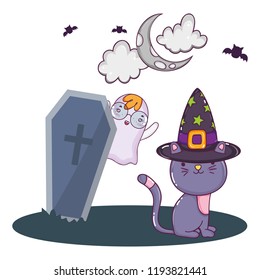 Halloween cute cartoons