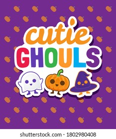 halloween personajes adorables truco de calabaza o trato