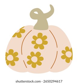Halloween cute elements set pumpkins, Hand drawn set. Vector illustration. spospooky and festive elements. Halloween pumpkin lantern funny