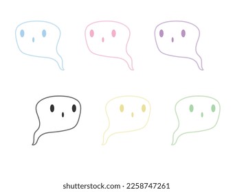 Halloween cute ghost spirits 6 colors
