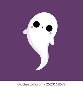 Ilustração do vetor fantasma bonito do Halloween