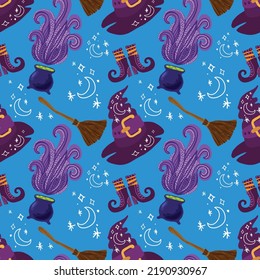 halloween cute item seamless vector design