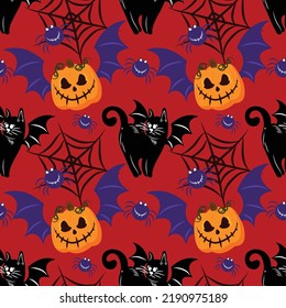 halloween lindo artículo diseño vectorial sin fisuras