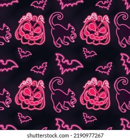 halloween lindo artículo diseño vectorial sin fisuras