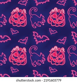 halloween cute item seamless vector design