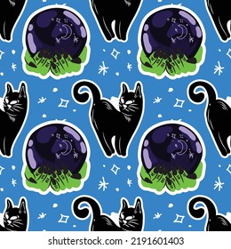 halloween cute item semless vector design